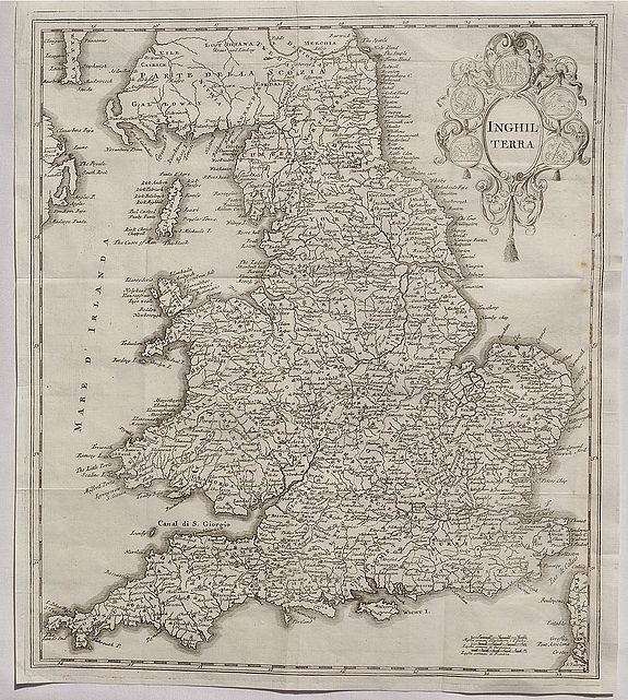 ALBRIZZI, G., Inghilterra., antique map, old maps