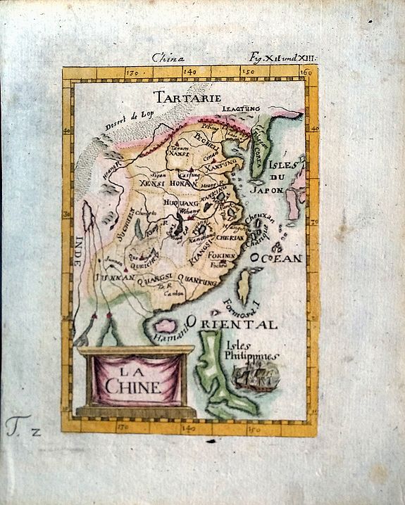 MALLET, A. , La Chine., antique map, old maps