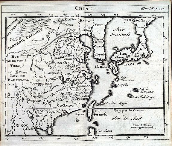 CHATELAIN, Z., Chine., antique map, old maps