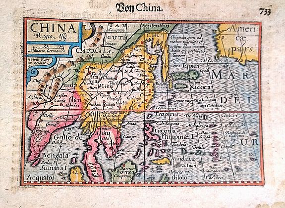 LANGENES, B., China Regio Asie / Von China., antique map, old maps