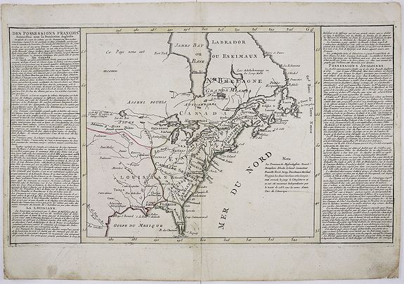 CLOUET, J. B. L., Des Possessions Francoises Aujourd'hui sous la Domination Angloises. . ., antique map, old maps