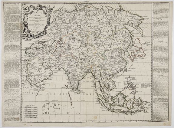 DAUMONT, J- F., L’ASIE Divisée en ses Grandes Régions et Empires Subdivisée en ses Principaux Estats. . ., antique map, old maps