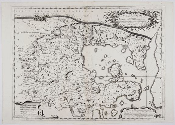 CORONELLI, W. M., Xantung, e Peking Provincie della China, divise nelle sue Reggioni. . ., antique map, old maps