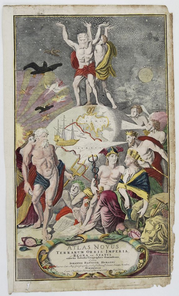 HOMANN, J. B., Atlas Novus Terrarum Orbis Imperia Regna et Status exactis Tabulis Geographice demonstrans . . ., antique map, old maps