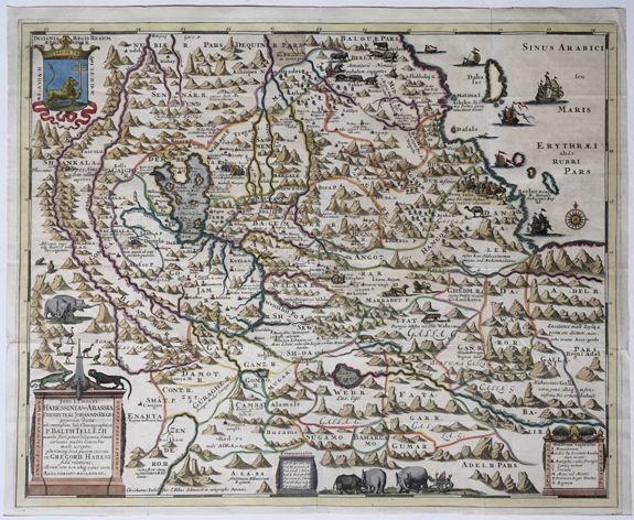 LUDOLFUS, Jobus, naar TELLEZU, P. Balthasar., Habessinia Seu Abassia., antique map, old maps