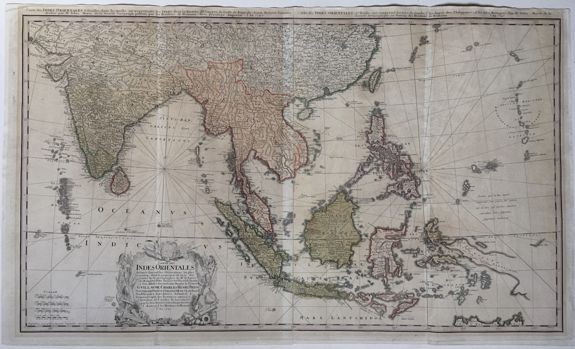 HOMANN HEIRS, after MEYER, Tobias., Carte de Indes Orientales., antique map, old maps