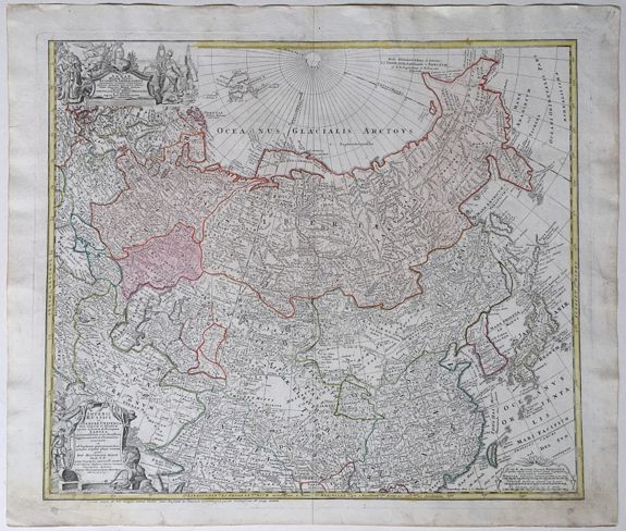 Homanns Erben, after HASE, Johann Matthias., Imperii Russici et Tatariae Universae., antique map, old maps
