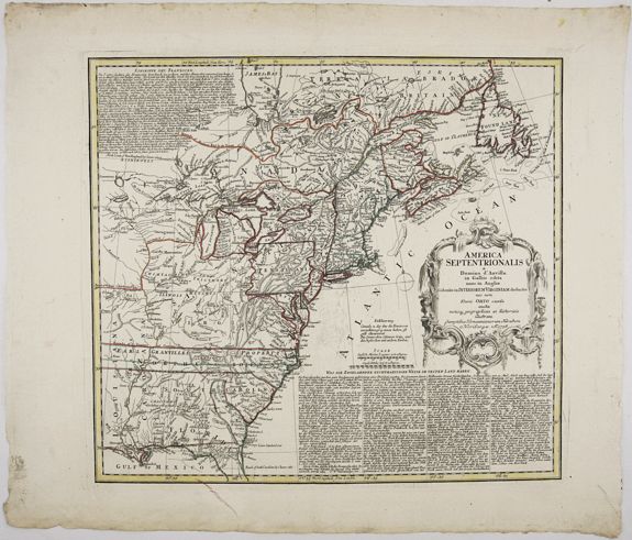 HOMANN, J. B., America Septentrionalis a domino d’Anville in Galiis edita nunc in Anglia. . ., antique map, old maps