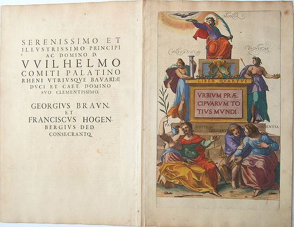 BRAUN, Georg / HOGENBERG, Frans., LIBER QUARTUS, URBIBUM PRAECIPUARUM TOTIUS MUNDI. , antique map, old maps