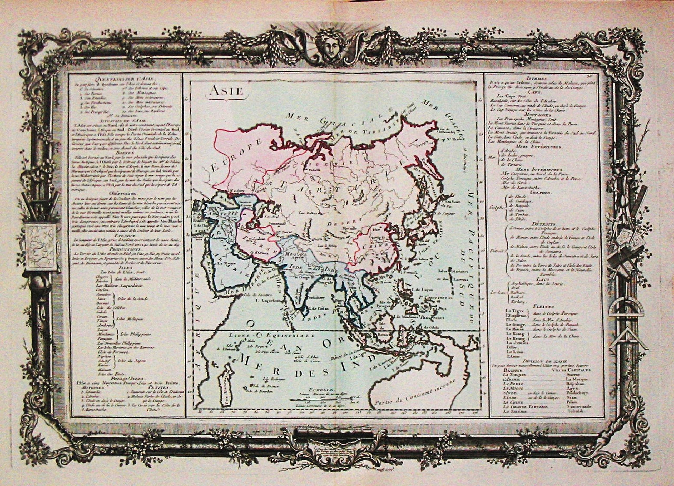 MORNAS, Claude Buy de., Asie., antique map, old maps