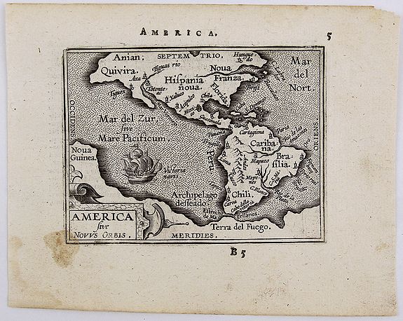 ORTELIUS, A., America sive Novus Orbis., antique map, old maps