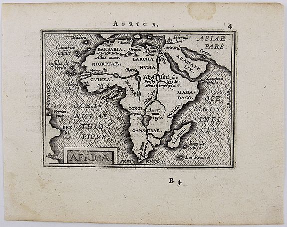 ORTELIUS, A., Africa., antique map, old maps