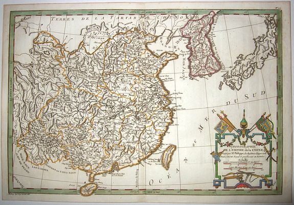MOITHEY. , CHOROGRAPHIE DE L'EMPIRE DE LA CHINE. . ., antique map, old maps