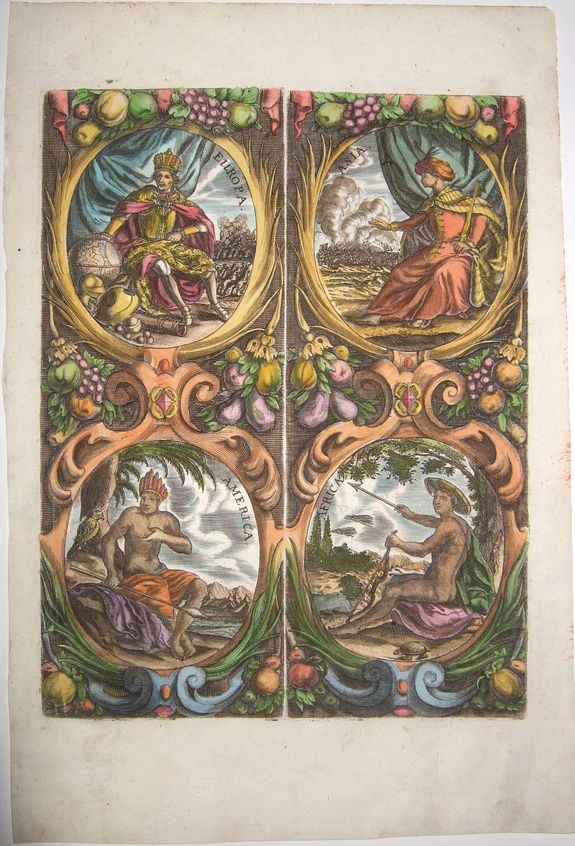 KOPPMAYER, Jacob., EUROPA - ASIA - AMERICA - AFRICA., antique map, old maps