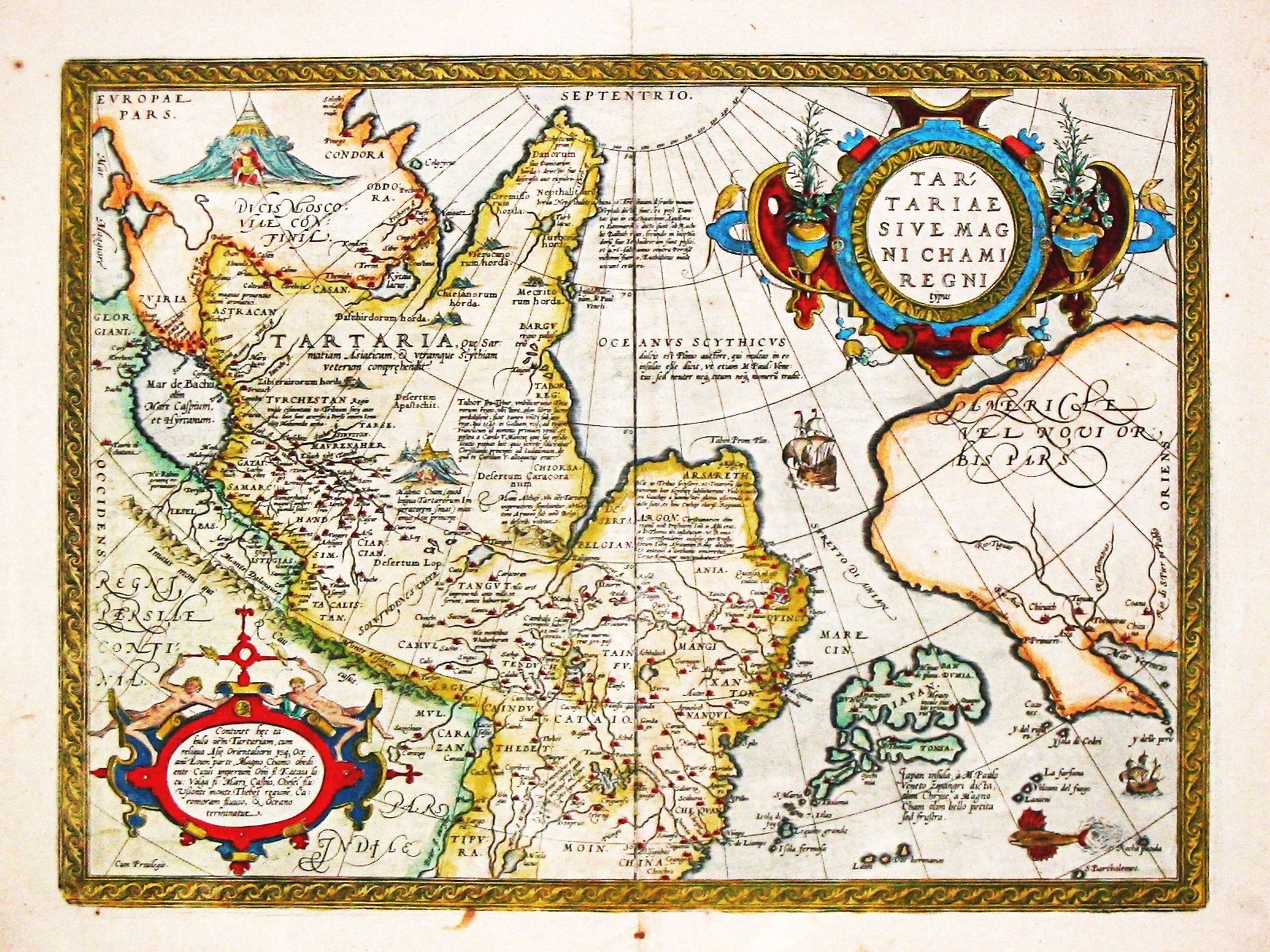 ORTELIUS, A., Tartariae sive Magni Chami Regni Typus. , antique map, old maps