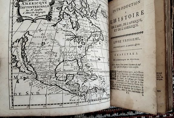 SANSON, Nicolas., BRUZEN DE LA MARTINIERE: Introduction a l'histoire de l'Asie de l'Afrique et de l'Amérique., antique map, old maps