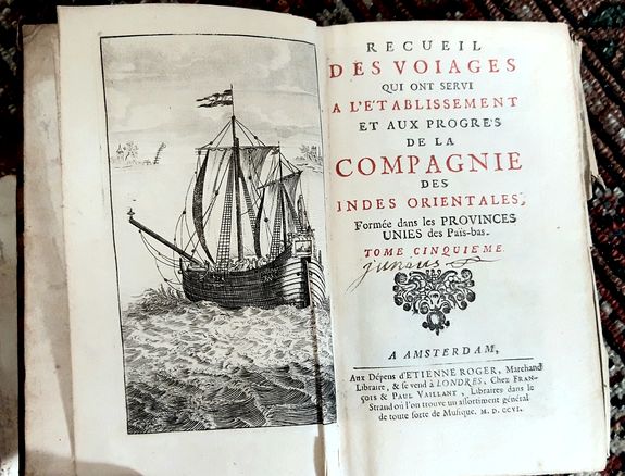 ETIENNE, Roger., Recueille des voyages qui ont servi a l'établissement et au progrésde la compagnie des Indes orientale 1706., antique map, old maps