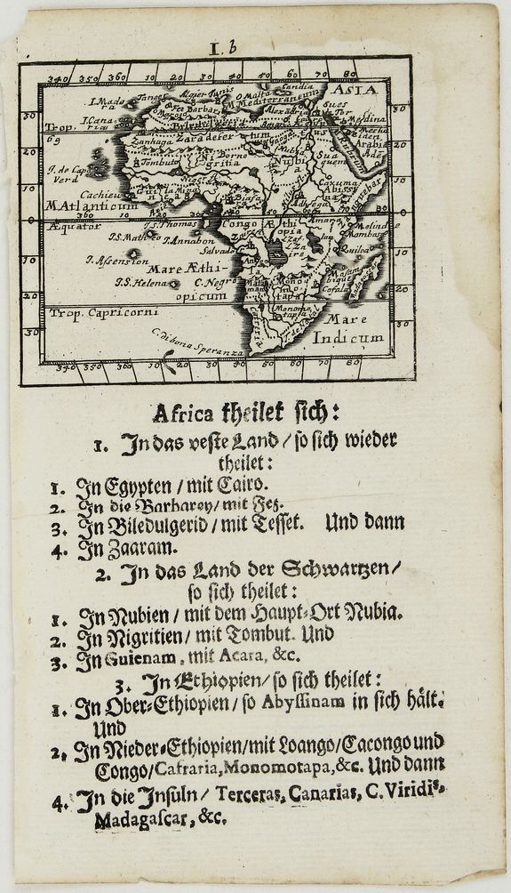 MÜLLER, J. U., Africa., antique map, old maps
