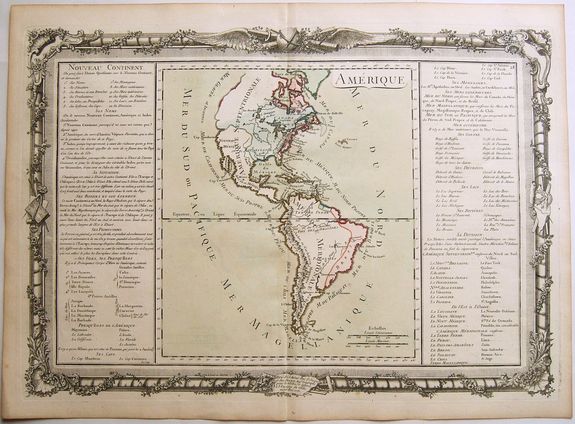 MORNAS, Claude Buy de., AMERIQUE., antique map, old maps