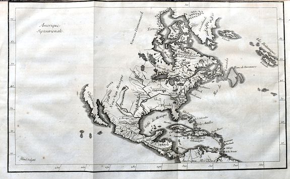 FILLOEUL, P., Amerique Septentrionale, antique map, old maps