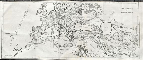 FILLOEUL, P., Carte Generale de L'Empire Romain., antique map, old maps