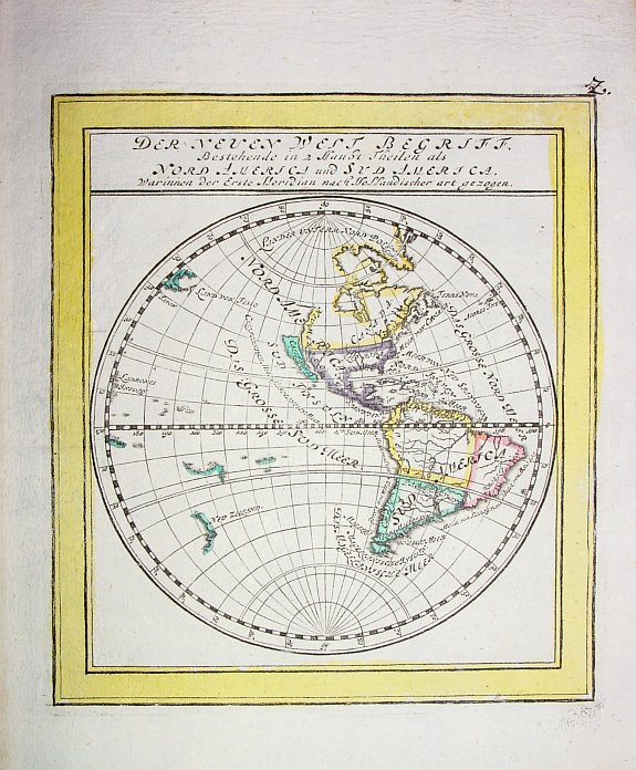 BODENEHR, G., Der neuen West Begriff..., antique map, old maps