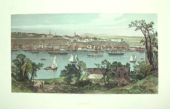 J. D. WOODWARD for D. APPLETON & CO., QUEBEC, antique map, old maps