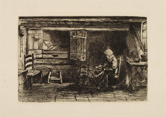 ISRAELS, J., The old couple., antique map, old maps