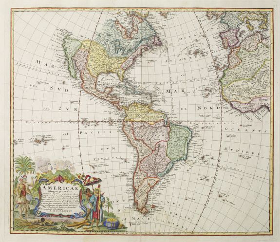 Homann/Homann Heirs, Americae Mappa Generalis, antique map, old maps