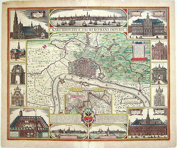 VISSCHER, N.J., Marchionatus Sacri Romani Imperii. , antique map, old maps