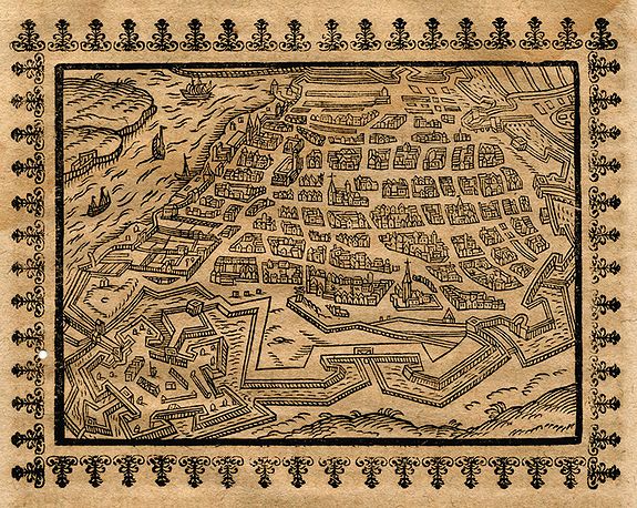 SAUR, A., Antorff, antique map, old maps