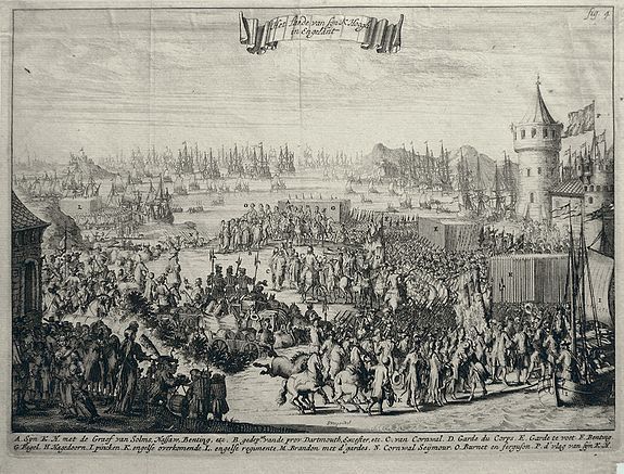 STOOPENDAAL, B., Het lande van syn Hoogh in Engelant., antique map, old maps