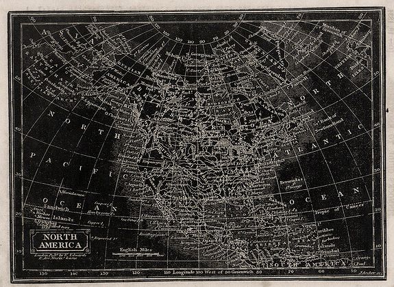 ARCHER, J., (2 maps) North America / South America., antique map, old maps