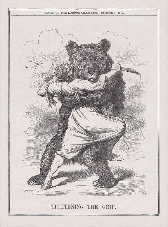 PUNCH, A set of 10 humorous prints from the Russian Empire's war with French and British Empire's., antique map, old maps