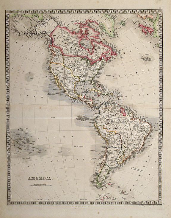 John Dower , America., antique map, old maps