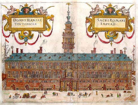 GUICCIARDINI, F., Domus Hansae Teutonicae / Sacri Romani Imperii., antique map, old maps