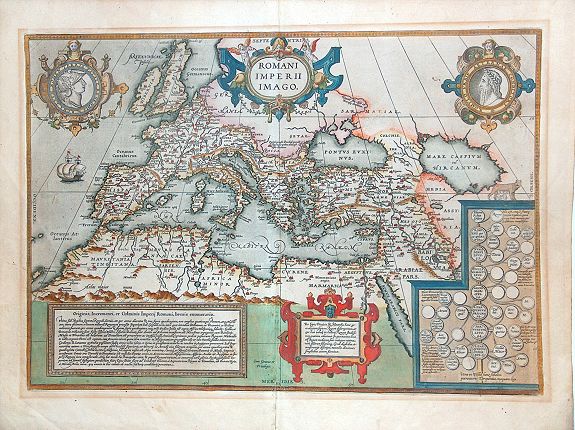 ORTELIUS, A., ROMANI IMPERII IMAGO., antique map, old maps