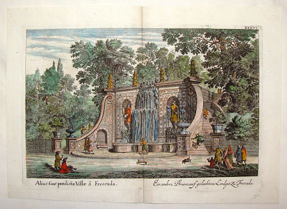 FALDA, G., Alius Sons Praedictae Villae a Frescada., antique map, old maps