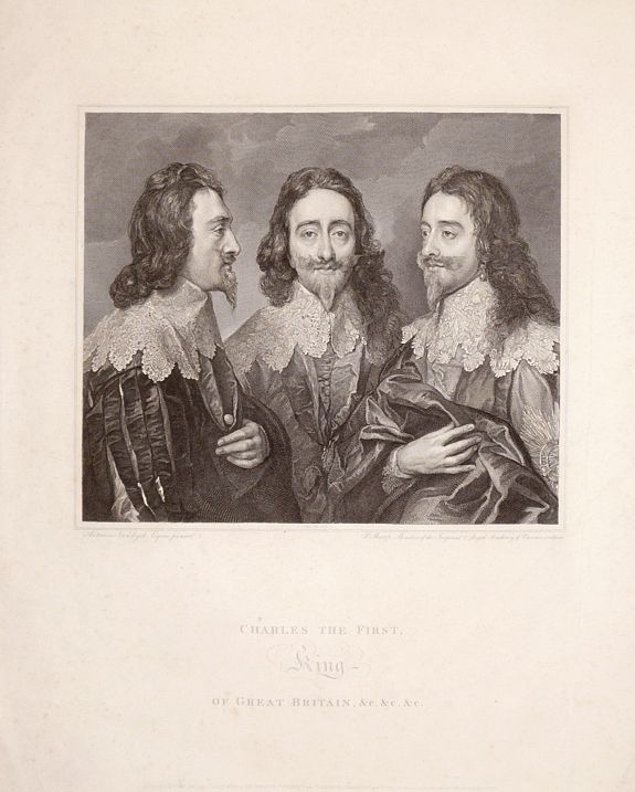 SHARP, W., Charles The First, King of Great Britain, &c. &c. &c., antique map, old maps