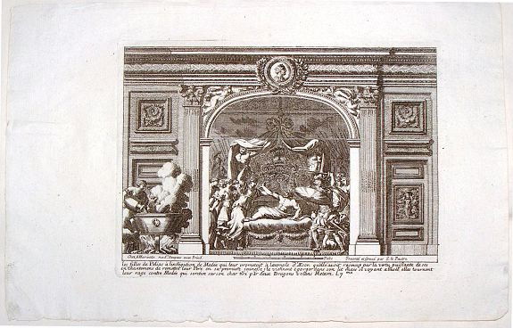 LE PAUTRE, J., Les Filles de Pelias., antique map, old maps