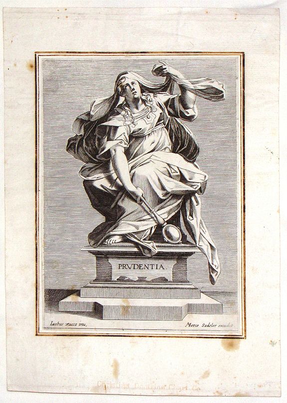 SADELER, M., Prudentia., antique map, old maps