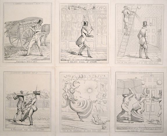DIGHTON, Richard, (Complete set of 6) A London Nuisance., antique map, old maps