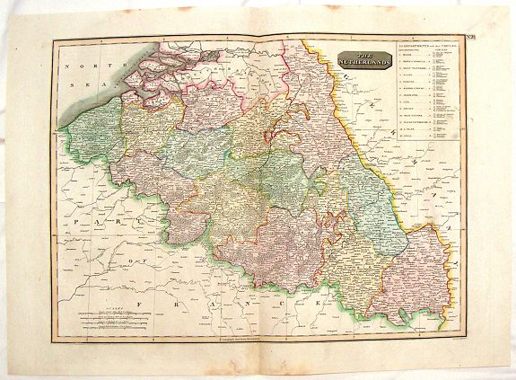 THOMSON, J., The Netherlands. (Belgium), antique map, old maps