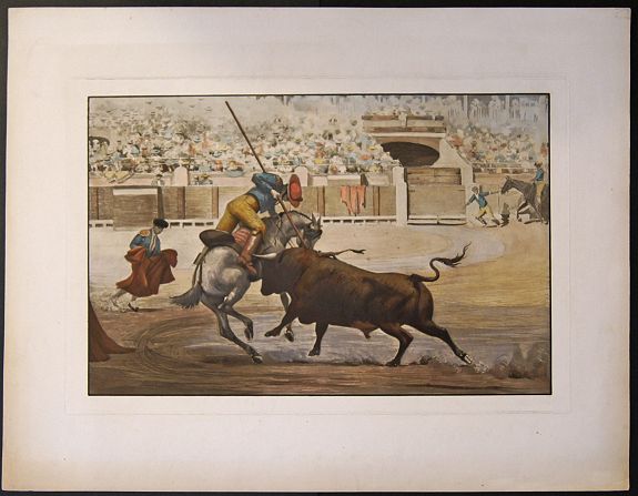 ANONYMOUS, (Bull fight), antique map, old maps