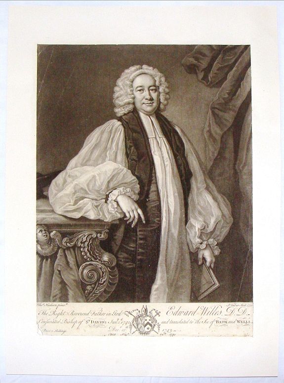FABER, J., The Right Reverend Father in God, Edward Willes, D.D., antique map, old maps