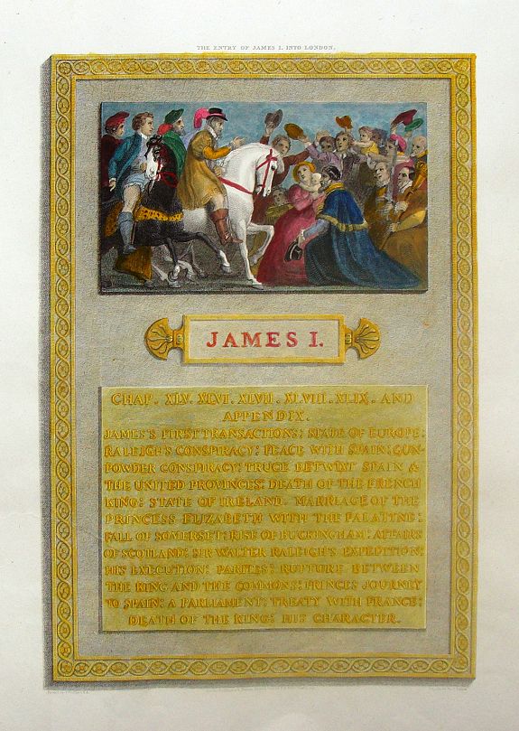 PARKER, J., The Entry of James I Into London., antique map, old maps