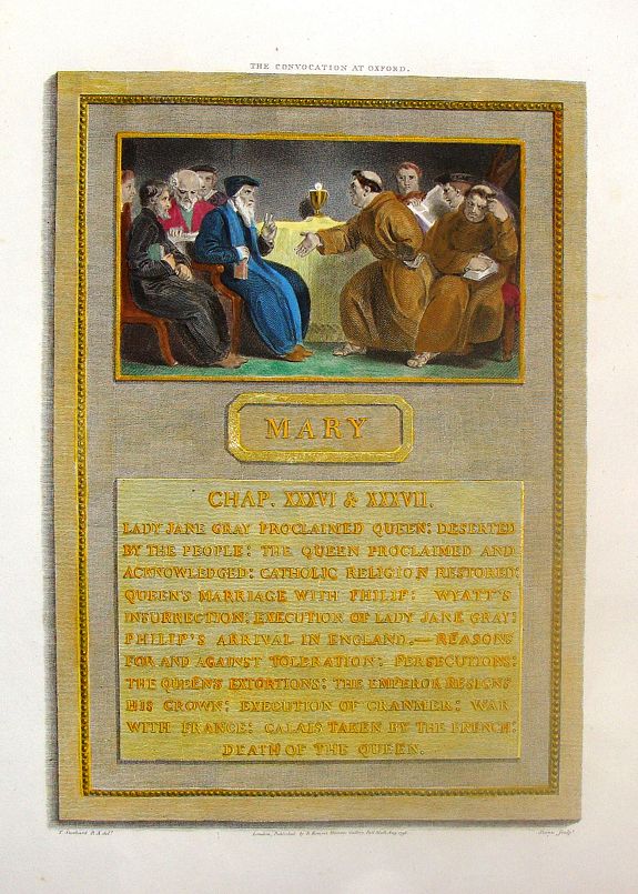 SLANN, The Convocation at Oxford., antique map, old maps