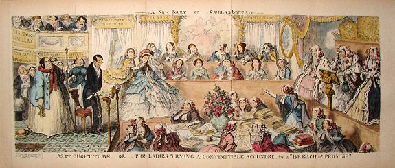 CRUIKSHANK, G., As It Ought To Be or The Ladies Trying a Contemptible Scoundrel for a . . ., antique map, old maps
