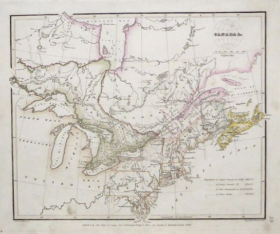 BUCHANAN, R. / MURPHY, W., Canada., antique map, old maps