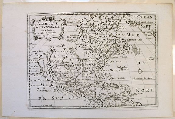 SANSON, N., Amerique Septentrionale., antique map, old maps